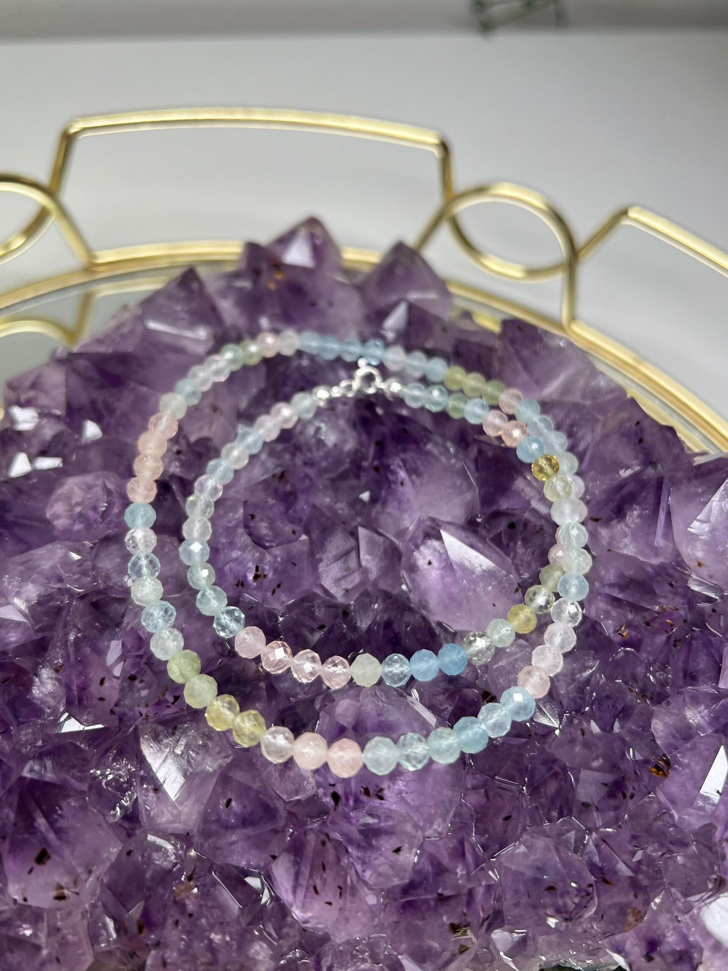 Berilų karoliai, 4mm