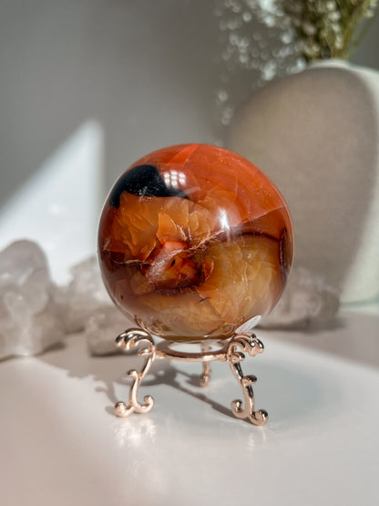Karneolio sfera, 452 g