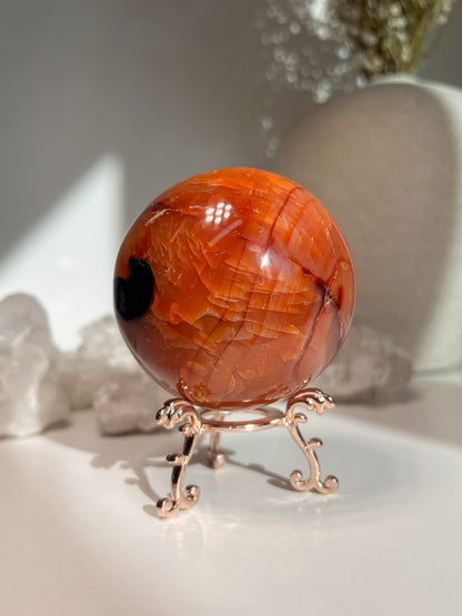 Karneolio sfera, 452 g