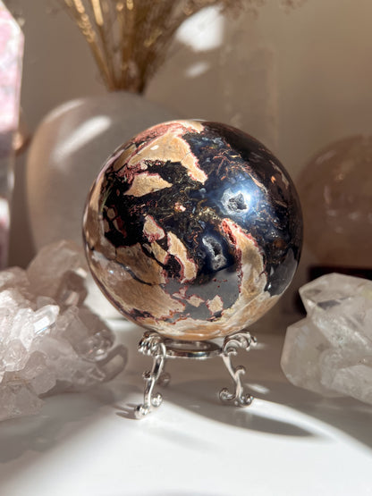 Vulkaninio Agato sfera (rutulys), 954 g