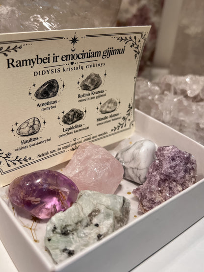 Kristalų rinkinys - Ramybei Ir Emociniam Gijimui