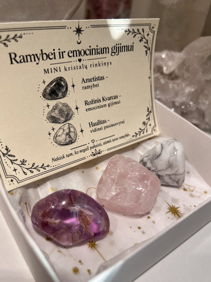 Kristalų rinkinys - Ramybei Ir Emociniam Gijimui