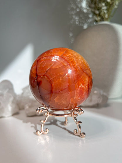 Karneolio sfera, 452 g