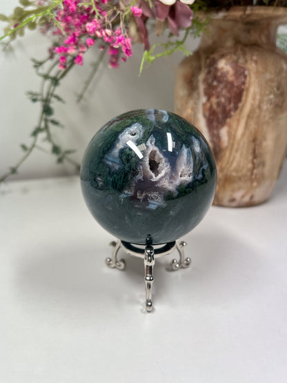 Samanų Agato Sfera/ Rutulys 424 g.