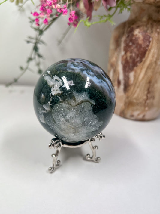 Samanų Agato Sfera/ Rutulys 424 g.