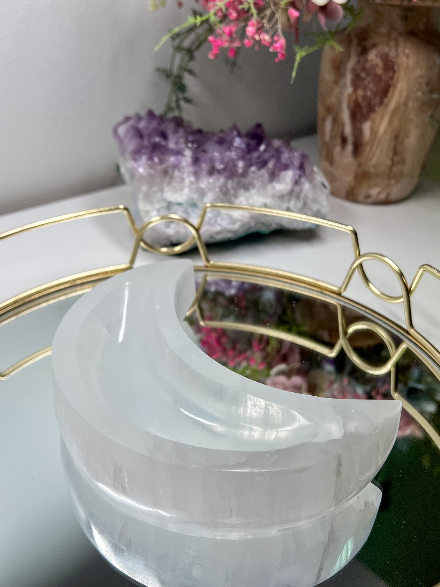 Selenito dubenėlis mėnulis, ~500 g.