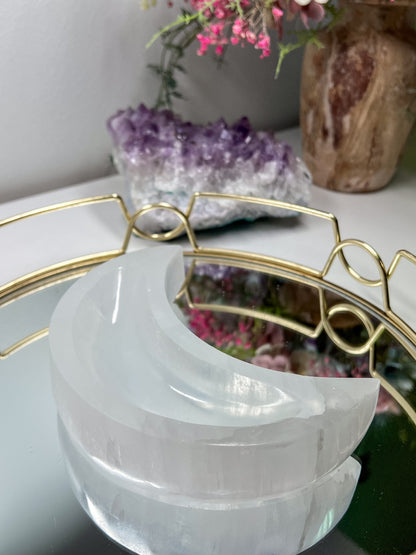 Selenito dubenėlis mėnulis, ~500 g.