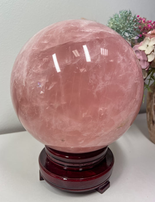 Didelė Rožinio Kvarco sfera (rutulys), 8,5kg